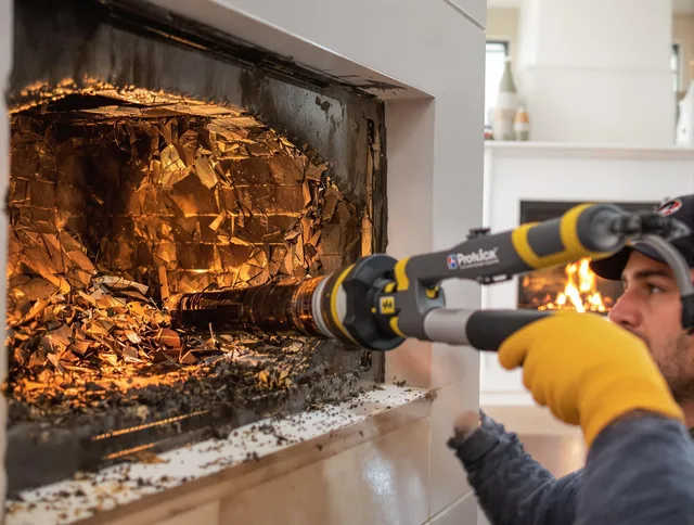 Professional chimney cleaning by Millbury Chimney Sweep in Millbury, MA