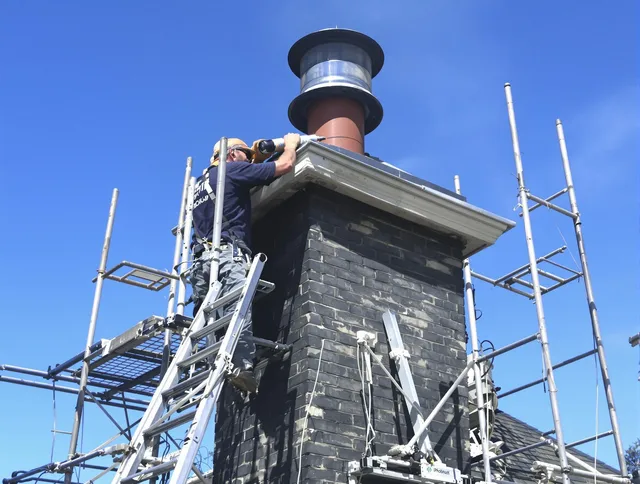 Sturdy chimney crown finished by Millbury Chimney Sweep in Millbury, MA
