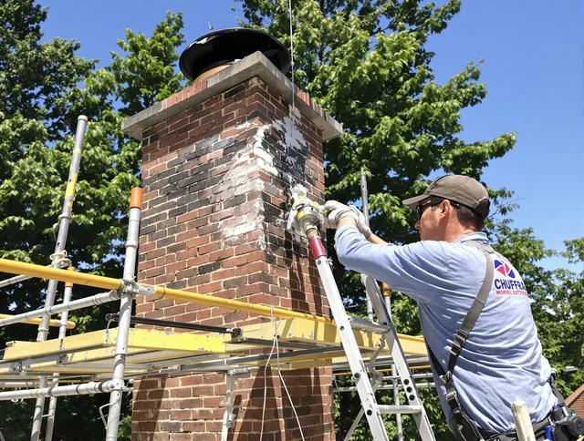 Structural chimney repair by Millbury Chimney Sweep in Millbury, MA